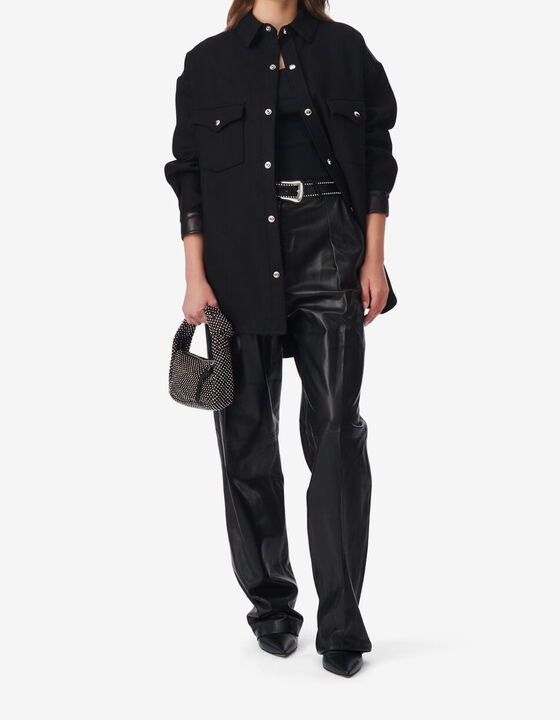 EVELI LARGE LEATHER PANTS